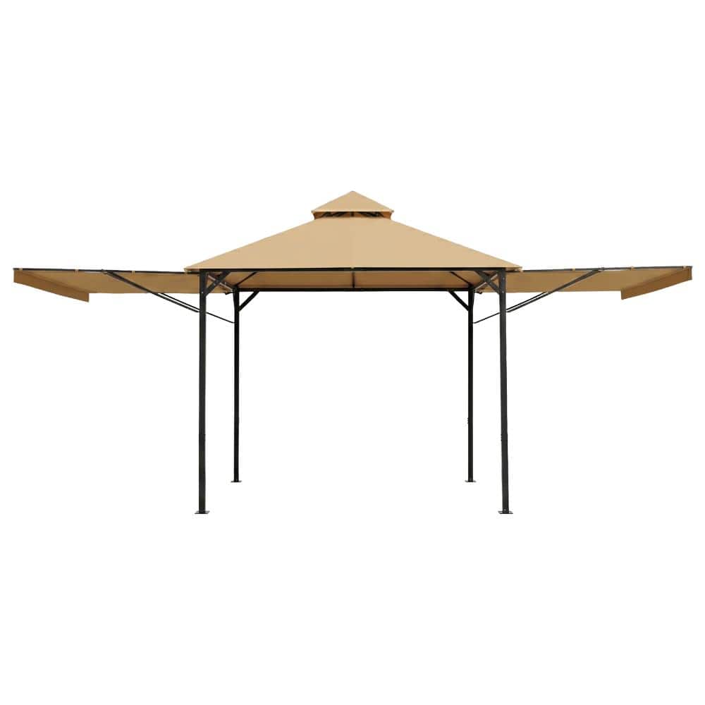 10 ft. × 20 ft. Khaki Stainless Steel Carport, All-Weather Carport, with Retractable Awnings on Both Sides price history on PriceWatchPro