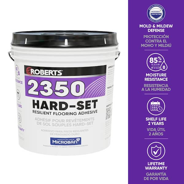 4 Gal. Hard-Set Resilient Flooring Adhesive