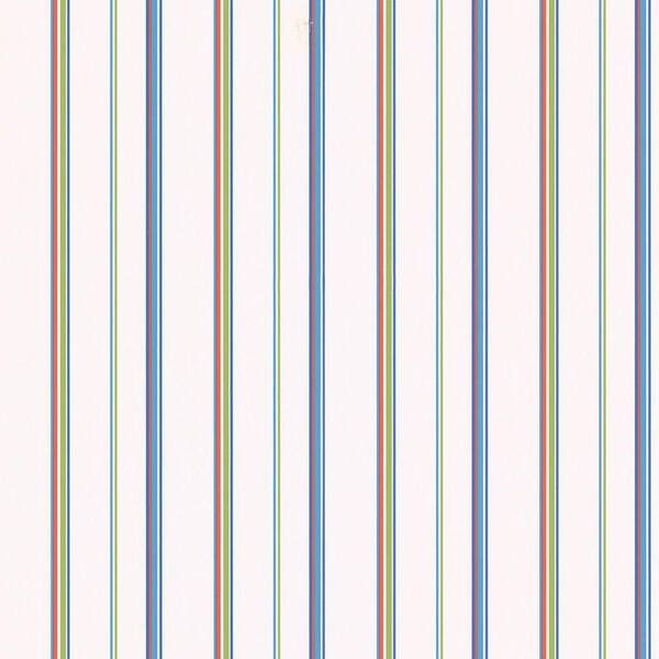 Brewster Barnstable Blue Stripes Wallpaper