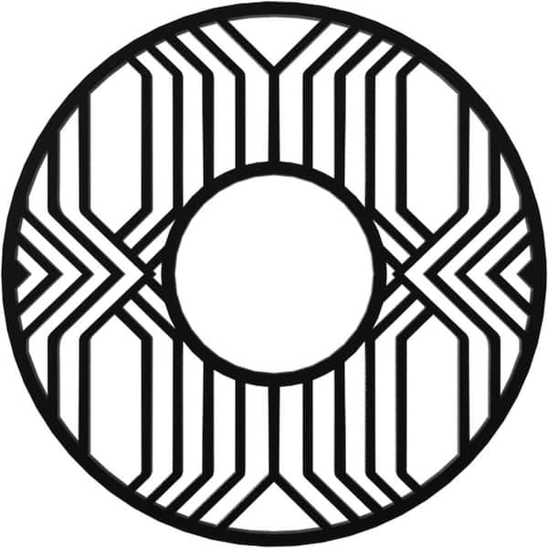 Ekena Millwork 1 in. x 32 in. x 32 in. Empire Architectural Grade PVC Pierced Ceiling Medallion