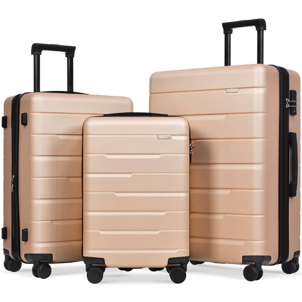 Zipperless Trunk Luggage - Champagne | Monos Suitcases & Travel Accessories