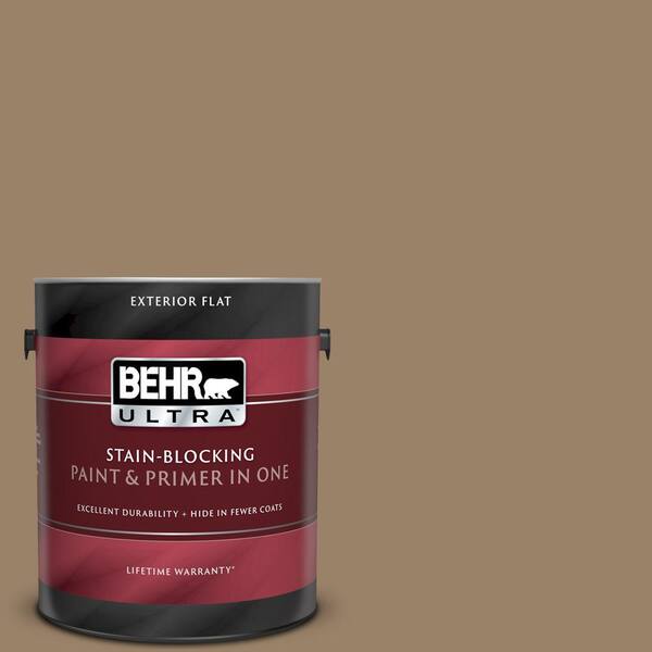 BEHR ULTRA 1 gal. #UL180-25 Collectible Flat Exterior Paint and Primer in One