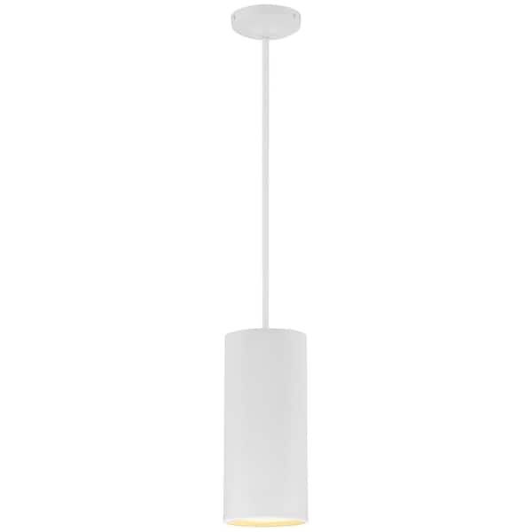 Access Lighting Pilson XL 10-Watt 1-Light Matte White Shaded Pendant Light