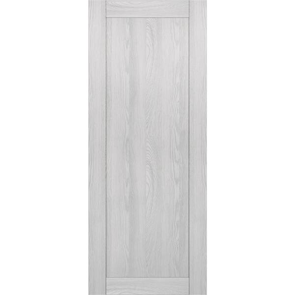 Belldinni 1-Panel Shaker 24 in. x 80 in. No Bore Ribeira Ash Solid Composite Core Wood Interior Door Slab