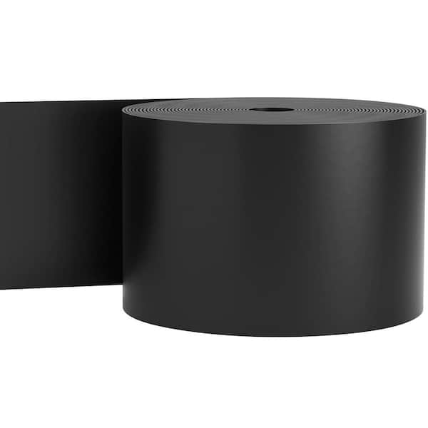 SVOPES 10 in. Depth 80 ft. Landscape Edging, Recycled HDPE Coiled Terrace Board, Flexible Lawn, Weed Control, Plastic Black