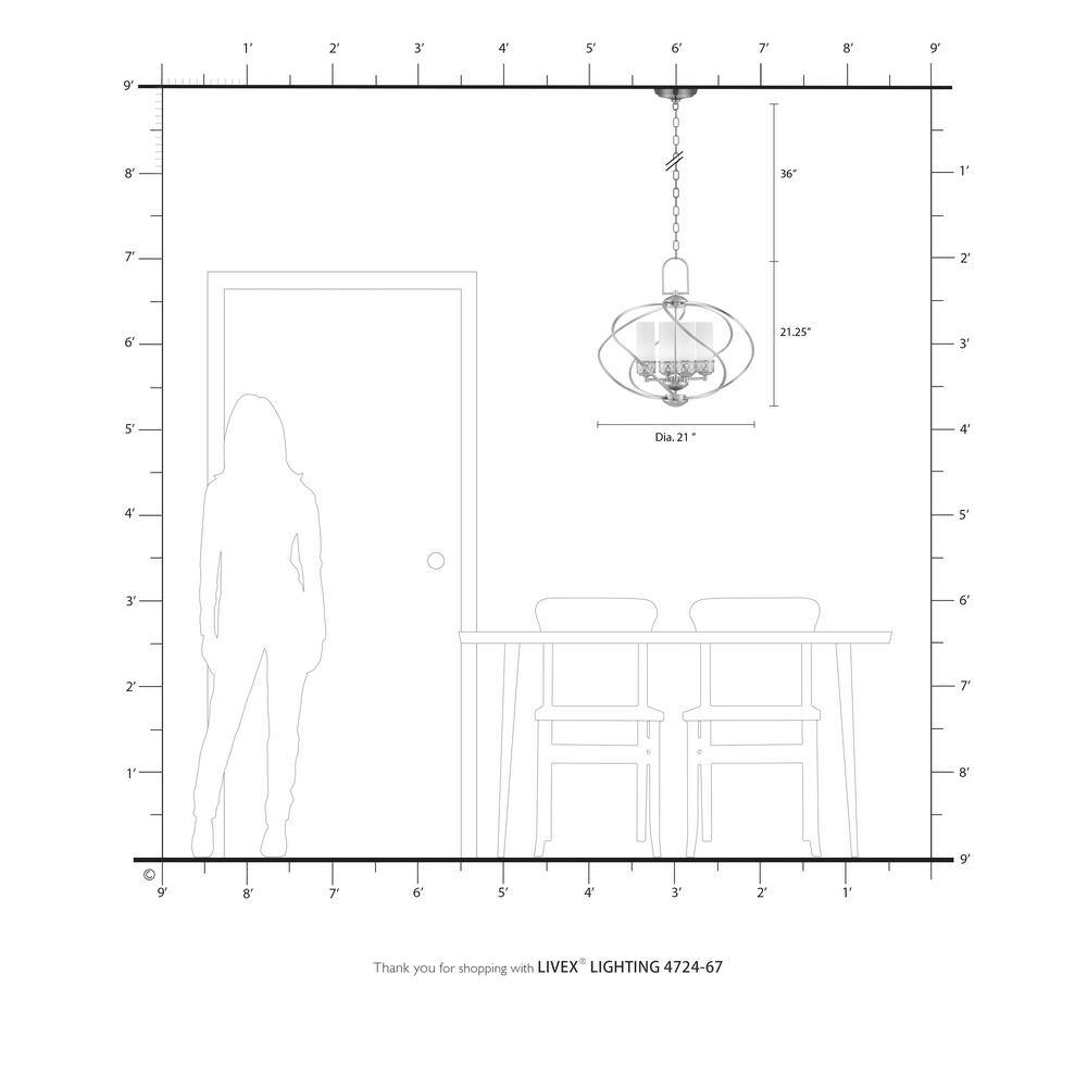 Olde Bronze 4-Light Chandelier with Satin White Glass