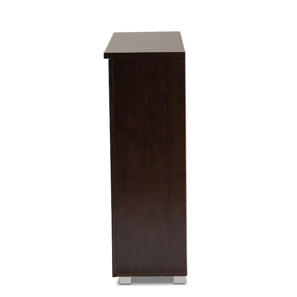 Baxton Studio Adalwin Dark Brown Storage Cabinet 28862 6517 HD