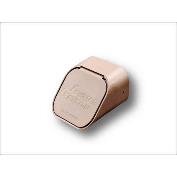 Type A 2 in. x 3 in. Brown Plastic Downspout Extension