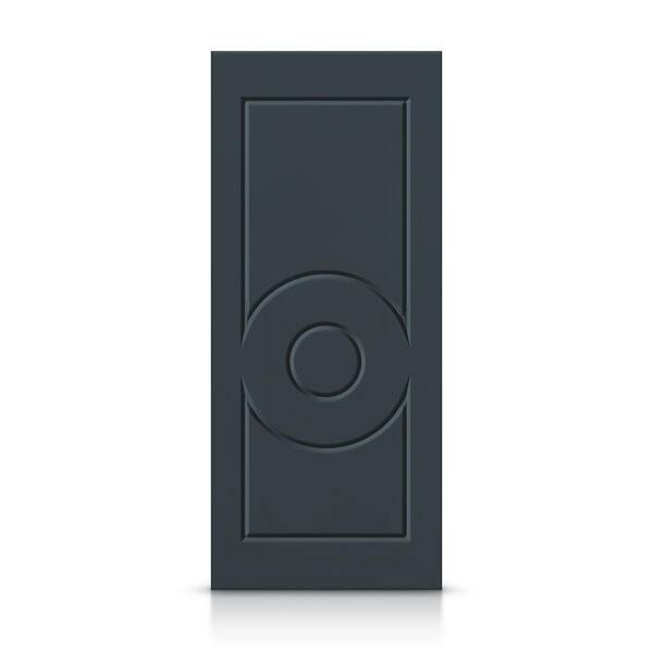 CALHOME 36 in. x 96 in. Hollow Core Charcoal Gray Painted Composite MDF Interior Door Slab