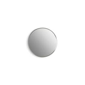 Verdera 24 in. W x 24 in. H Round Framed Polished Nickel Recessed/Surface Mount Medicine Cabinet with Mirror