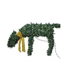 24 in. Topiary Feeding Doe 45l Lights Knock Down