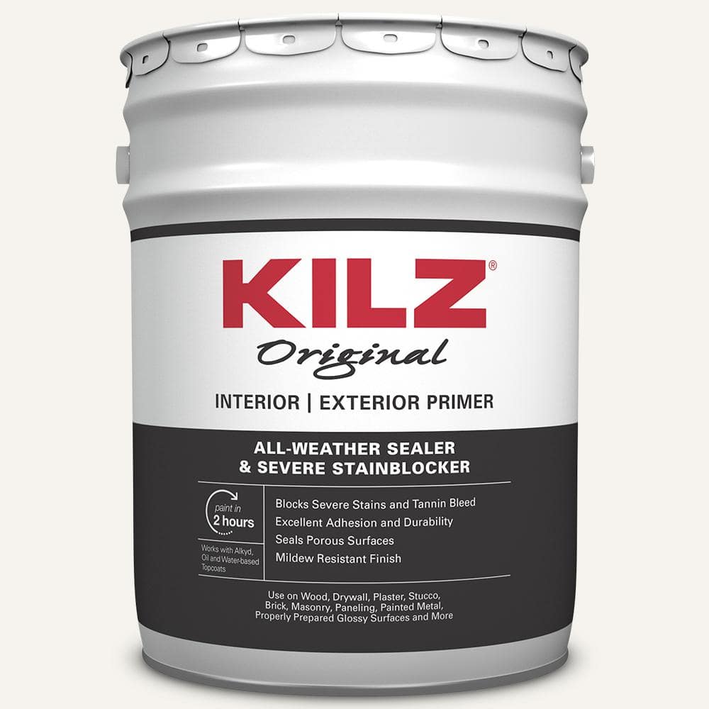  KILZ, 1 galón Pintura de recubrimiento exterior para establo y  valla, color blanco, 10111 : Herramientas y Mejoras del Hogar
