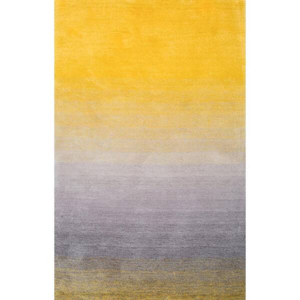nuLOOM Ana Ombre Shag Yellow 10 ft. x 14 ft. Area Rug