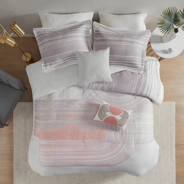 Urban Habitat Talia 7 Piece Embroidered Duvet Cover Set Pink Full/Queen UH12-2096 Urban Habitat Talia 7 Piece Embroidered Duvet Cover Set Pink Full/Queen UH12-2096