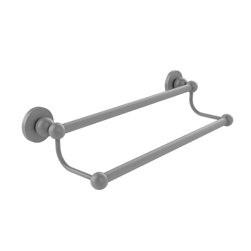 Bolero Collection 18 in. Wall Mounted Double Towel Bar in Matte Gray price history on PriceWatchPro