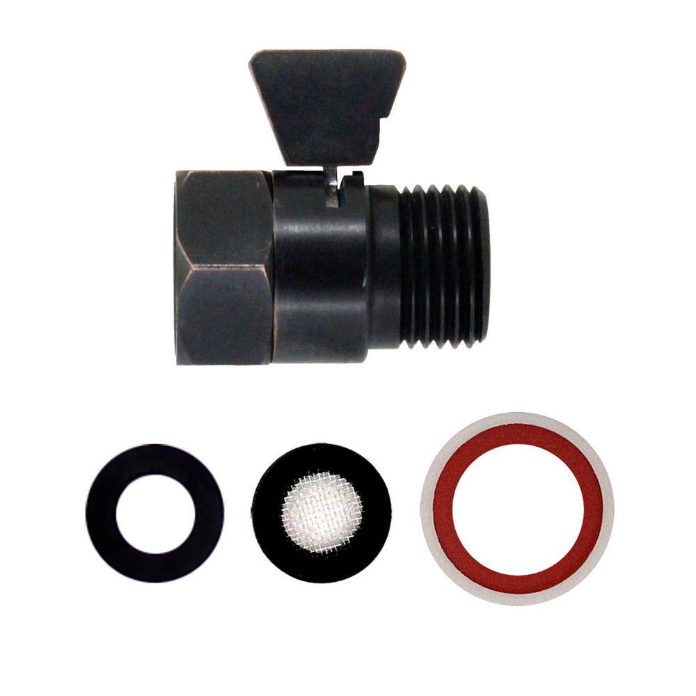 Rubbed Bronze Water Saver Flow Control Valve