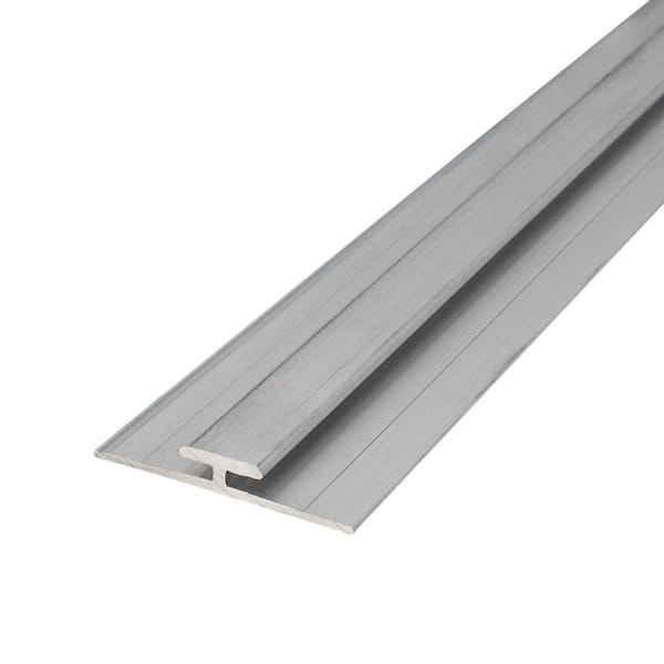 3-Pack 0.15 in. D x 1 in. W x 48 in. L Unfinished Paintable Mill Aluminum H Channel Moulding Fits 1/16 in. Boards