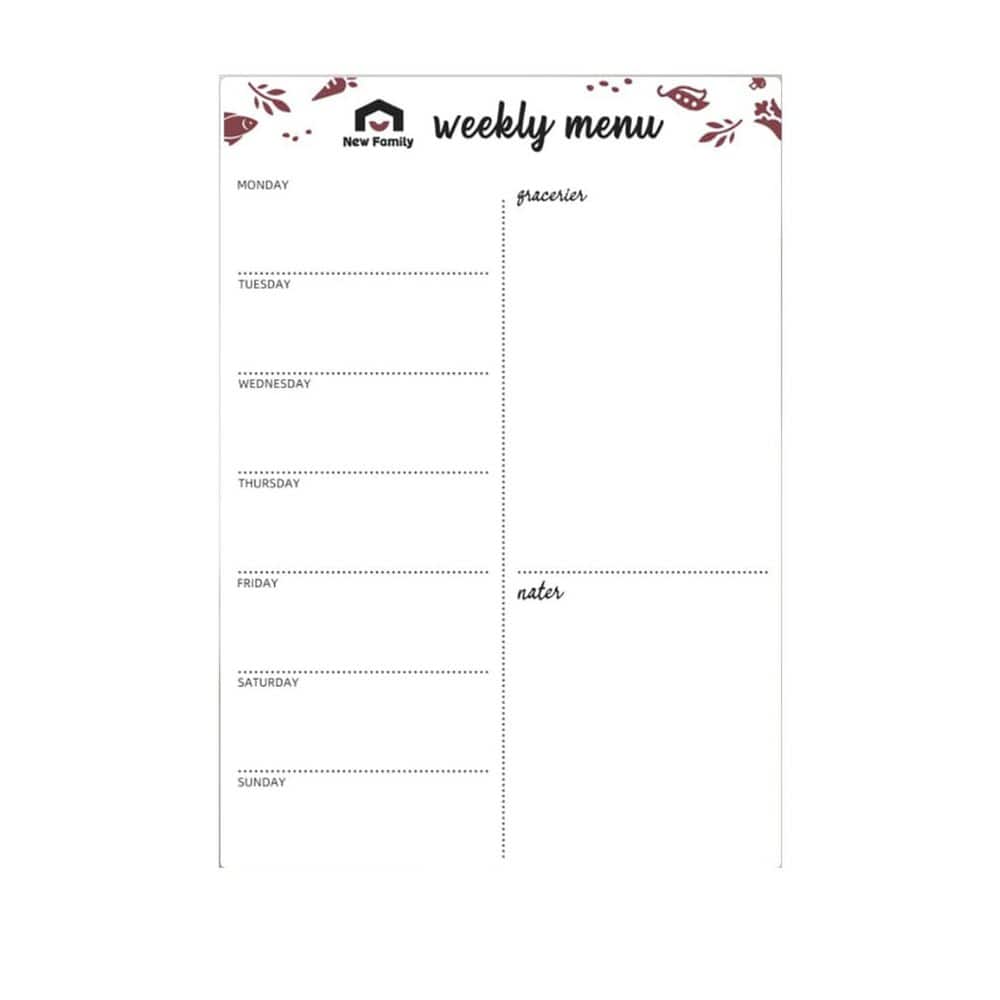 "2-Pack Magnetic Dry Erase Board for Fridge, 16""x12"" Writing Surface, Meal Planner/Grocery List" price history on PriceWatchPro