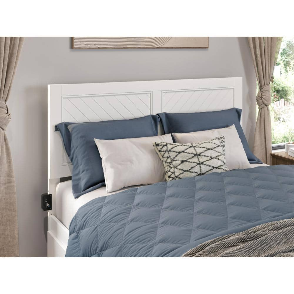 AFI Canyon White Solid Wood Queen Rustic Headboard AR295842 The Home   White Headboards Ar295842 64 1000 