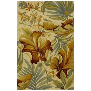 Island Pleasure Ivory 7 ft. 9 in. x 9 ft. 6 in. Area Rug