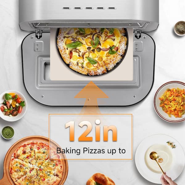 amzchef 12 in. Electric Pizza Oven with 6-Touchscreen