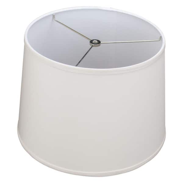 FenchelShades.com 12 in. Top Diameter x 14 in. Bottom Diameter x 10 in. Linen Ivory Slant Empire Lamp Shade
