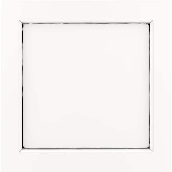 American Woodmark Adelaide 11 9/16-in. W x 3/4-in. D x 11 1/2-in. H in Painted Pewter Glaze Cabinet Door Sample