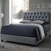 Baxton Studio Romeo Transitional Gray Fabric Upholstered Queen