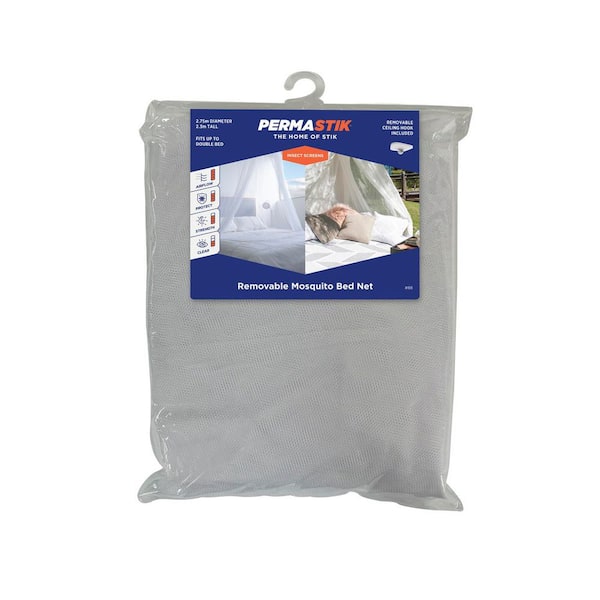 108 in. x 98 in. Mosquito Bed Net with Removable Ceiling Hook Included