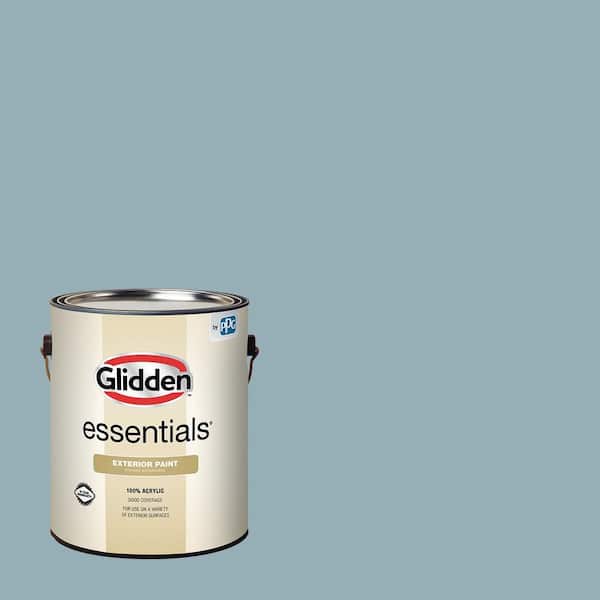 Glidden Essentials 1 gal. PPG1149-4 Mountain Stream Semi-Gloss Exterior Paint
