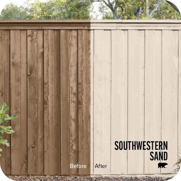 5 gal. #ECC-40-2 Southwestern Sand Solid Color House and Fence Exterior Wood Stain