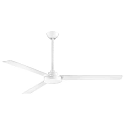 Roto XL 62 in. Indoor/Outdoor Flat White Ceiling Fan with Wall Control