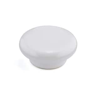 Cherbourg Collection 2-1/16 in. (53 mm) White Contemporary Cabinet Knob