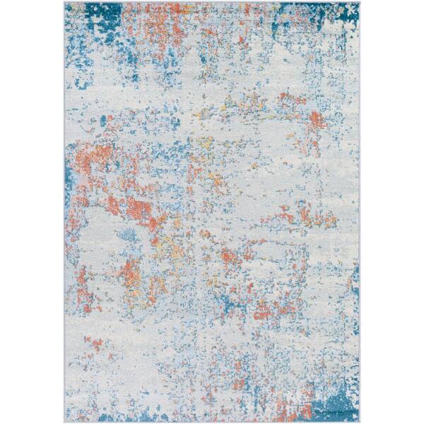 Artistic Weavers Yamikani Teal/Coral 8 ft. x 10 ft. Indoor Area Rug