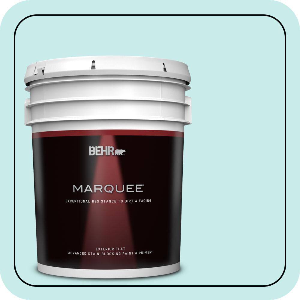 5 gal. #P460-1 Morning Sky Flat Exterior Paint & Primer product image for price tracking