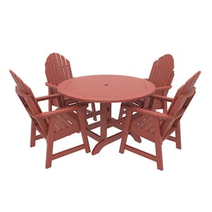 Muskoka 5-Pieces Round Bistro Recycled Plastic Outdoor Dining Set