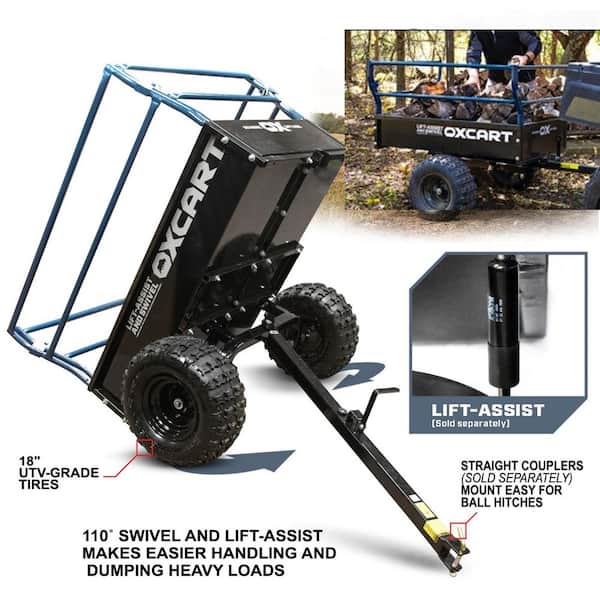 OXCART Trail Boss 1750 25 Mesh-Free ATV Utility Dump Trailer  GTMZL0184P