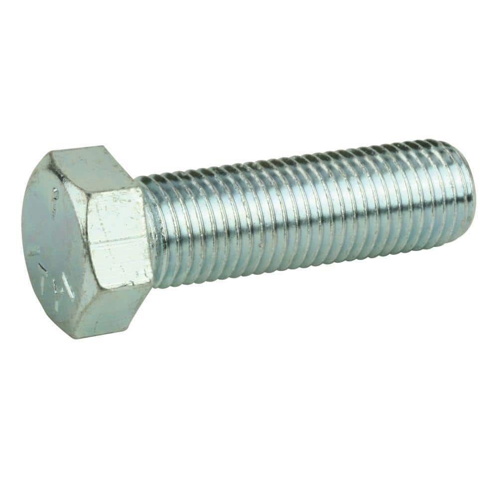 Everbilt 1/4 in.-20 x 2-1/2 in. Zinc Plated Hex Bolt 800626 - The Home Depot