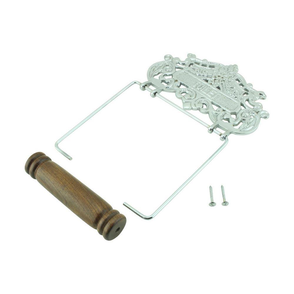 Antique Chrome Plated Brass Victorian Toilet Paper Holder