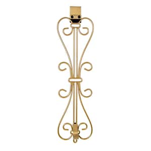 Gold Metal 5 in. Artificial - 19 in. Artificial Adjustable Wreath Hanger (Elegant Design)