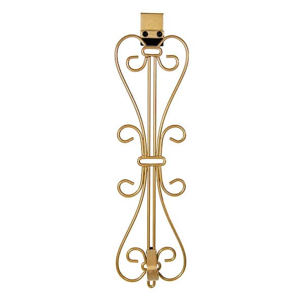 Village Lighting Company Gold Metal 5 in. Artificial - 19 in. Artificial Adjustable Wreath Hanger (Elegant Design)