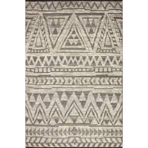 Jodi Grey 8 ft. x 10 ft. (7 ft. 6 in. x 9 ft. 6 in.) Moroccan Transitional Area Rug