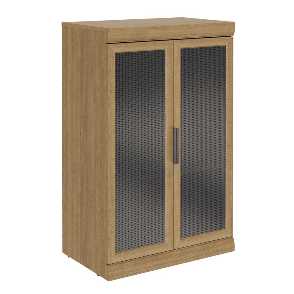 ClosetMaid Mosaics 25.51 in. W Toasted Oak Stackable 2-Door 3