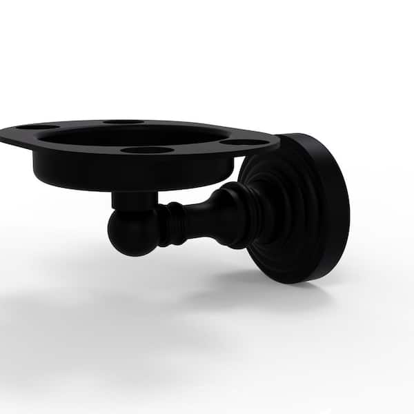 Waverly Place Collection Wall Mounted Tumbler Holder/Toothbrush Holder in Matte Black