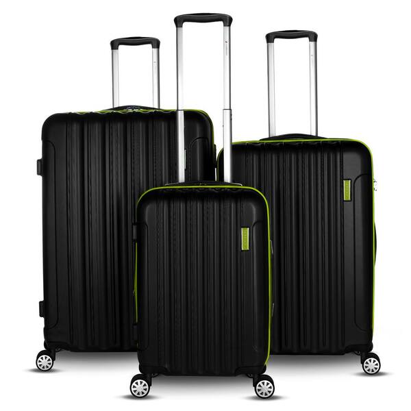 Gabbiano Luggage Hola Collection 3-Piece Green Expandable Hard-Side Spinner Luggage