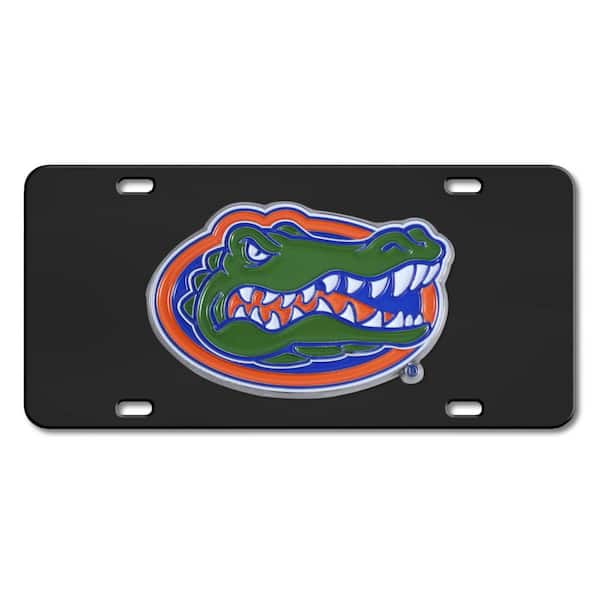 FANMATS Florida Gators 3D Black License Plate