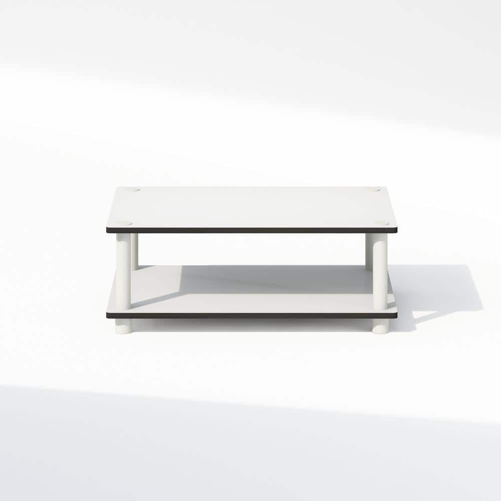White Composite Wood 2-Tier Multipurpose Printer Stand