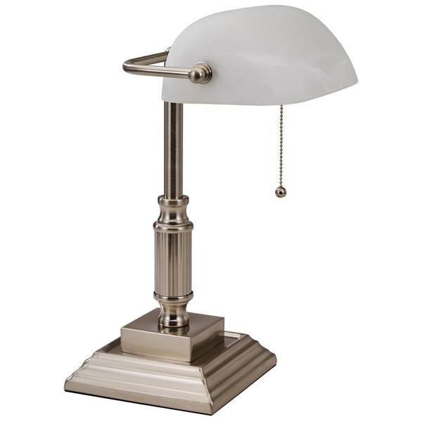thumbnail image 2 of FIRVRE White Glass Bankers Lamp Shade Replacement - Retro Style 8.66x5.11 Inch 2 of 14