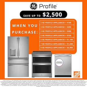 Profile 22.1 cu. ft. French Door Refrigerator with Hands-Free Autofill in Black Stainless Steel, Counter Depth