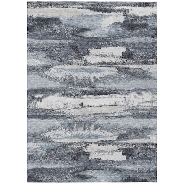 Addison Rugs Chantille Machine Washable Indoor/Outdoor Abstract ACN942 Gray 5 ft. x 7 ft. 6 in. Area Rug